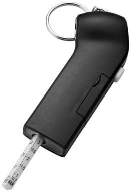 Измеритель глубины протектора шин и подсветка для ключей Handi, цвет сплошной черный - 10419800- Фото №1
