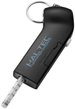 Измеритель глубины протектора шин и подсветка для ключей Handi, цвет сплошной черный - 10419800- Фото №2