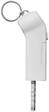 Измеритель глубины протектора шин и подсветка для ключей Handi, цвет белый - 10419801- Фото №4