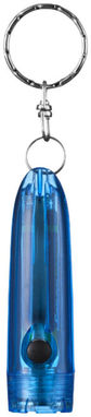 Брелок-ліхтарик Bullet, колір синій прозорий - 10420101- Фото №4