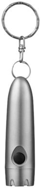 Брелок-ліхтарик Bullet, колір срібний - 10420104- Фото №4