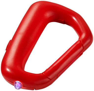 Фонарик-карабин-брелок Proxima, цвет красный - 10422202- Фото №1
