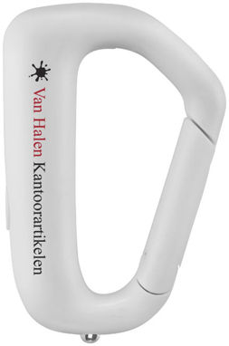 Ліхтарик-карабін-брелок Proxima, колір білий - 10422204- Фото №3