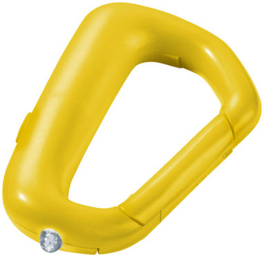 Ліхтарик-карабін-брелок Proxima, колір жовтий - 10422205- Фото №1