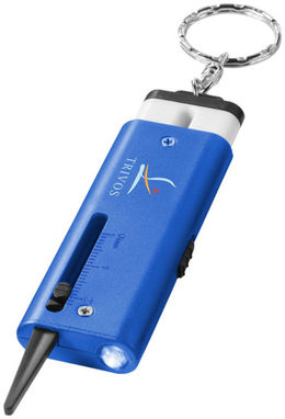 Измеритель глубины протектора шин и подсветка для ключей Chicane, цвет ярко-синий - 10422301- Фото №2