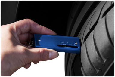 Измеритель глубины протектора шин и подсветка для ключей Chicane, цвет ярко-синий - 10422301- Фото №7