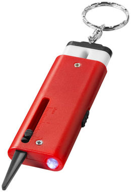Измеритель глубины протектора шин и подсветка для ключей Chicane, цвет красный - 10422302- Фото №1