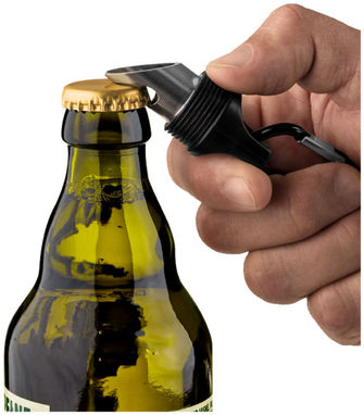 Фонарик с открывалкой для бутылок Omega, цвет бронзовый - 10423100- Фото №4