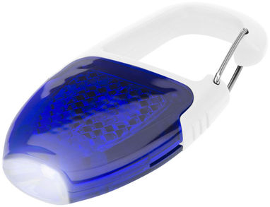 Брелок - фонарик с отражателем и карабином, цвет белый, ярко-синий - 10425601- Фото №1