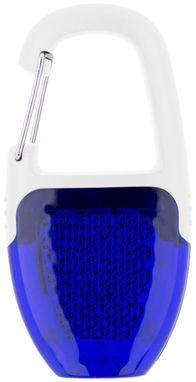 Брелок - ліхтарик з відбивачем і карабіном, колір білий, яскраво-синій - 10425601- Фото №4