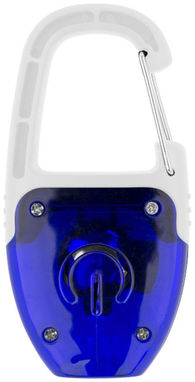 Брелок - фонарик с отражателем и карабином, цвет белый, ярко-синий - 10425601- Фото №5