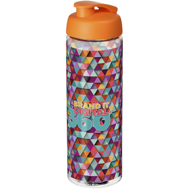 Бутылка спортивная H2O Vibe, цвет прозрачный, оранжевый - 21009407- Фото №2