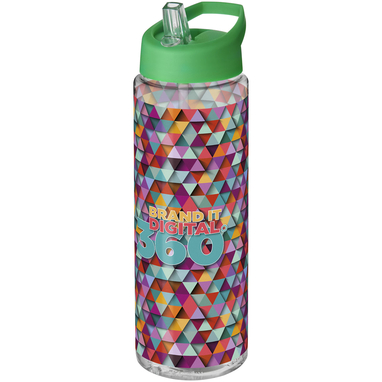 Пляшка спортивна H2O Vibe, колір прозорий, зелений - 21009610- Фото №2