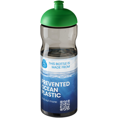 Пляшка спортивна H2O Eco, колір темно-сірий, зелений світлий - 21009806- Фото №2