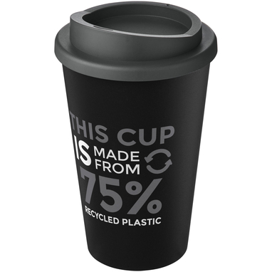Термокружка Americano Eco, колір суцільний чорний, сірий - 21042211- Фото №2