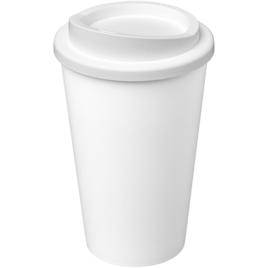 Термокружка из переработанного пластика Americano Eco емкостью 350 мл, цвет белый, белый - 21042291- Фото №1