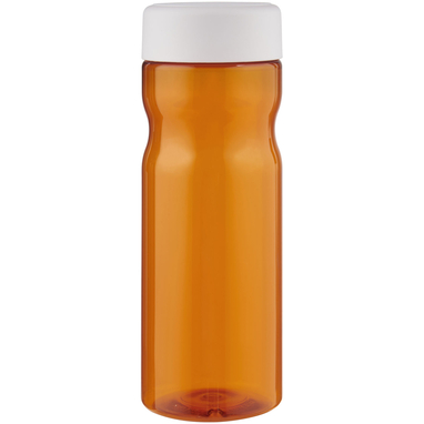 Пляшка з кришкою для води, що загвинчується H2O Eco Base 650 ml, колір помаранчевий, білий - 21043505- Фото №4
