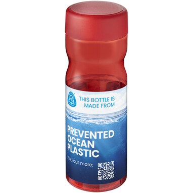 Пляшка з кришкою для води, що загвинчується H2O Eco Base 650 ml червоний, червоний - 21043508- Фото №2