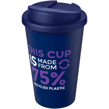 Кухоль з герметичною кришкою Americano® Eco з переробленого матеріалу об'ємом 350 мл, колір синій - 21042505- Фото №2 Кухоль з герметичною кришкою Americano® Eco з переробленого матеріалу об'ємом 350 мл, колір синій - 21042505- Фото №2