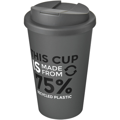 Кухоль з герметичною кришкою Americano® Eco з переробленого матеріалу об'ємом 350 мл, колір сірий - 21042508- Фото №2 Кухоль з герметичною кришкою Americano® Eco з переробленого матеріалу об'ємом 350 мл, колір сірий - 21042508- Фото №2
