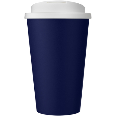 Кухоль з герметичною кришкою Americano® Eco з переробленого матеріалу об'ємом 350 мл, колір синій, білий - 21042510- Фото №3 Кухоль з герметичною кришкою Americano® Eco з переробленого матеріалу об'ємом 350 мл, колір синій, білий - 21042510- Фото №3