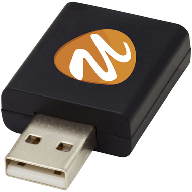 Блокіратор даних USB Incognito, колір суцільний чорний - 12417890- Фото №2