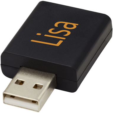 Блокіратор даних USB Incognito, колір суцільний чорний - 12417890- Фото №4