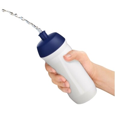Пляшка спортивна HydroFlex суцільний чорний, білий - 21044390- Фото №4