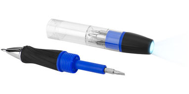 Інструмент King 7-ми функціональний з ручкою і ліхтариком, колір яскраво-синій - 10426301- Фото №5