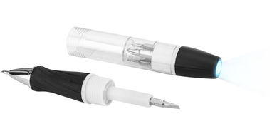 Інструмент King 7-ми функціональний з ручкою і ліхтариком, колір білий - 10426304- Фото №5