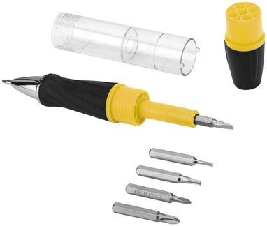 Инструмент King 7-ми функциональный с ручкой и фонариком, цвет желтый - 10426305- Фото №6