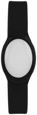 Силіконовий браслет з багатобарвним ліхтариком, колір суцільний чорний - 10428400- Фото №3
