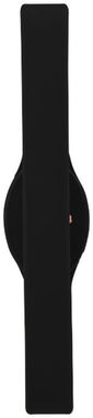 Силиконовый браслет с многоцветным фонариком, цвет сплошной черный - 10428400- Фото №4