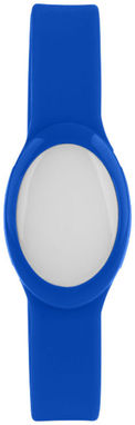 Силіконовий браслет з багатобарвним ліхтариком, колір яскраво-синій - 10428401- Фото №3