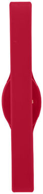 Силіконовий браслет з багатобарвним ліхтариком, колір червоний - 10428402- Фото №4
