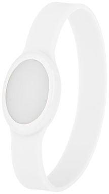 Силіконовий браслет з багатобарвним ліхтариком, колір білий - 10428404- Фото №1