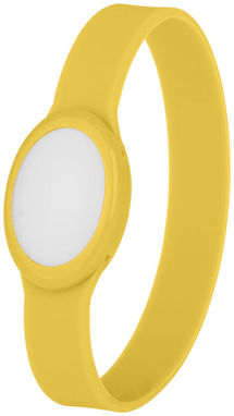 Силіконовий браслет з багатобарвним ліхтариком, колір жовтий - 10428405- Фото №1