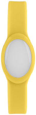 Силіконовий браслет з багатобарвним ліхтариком, колір жовтий - 10428405- Фото №4