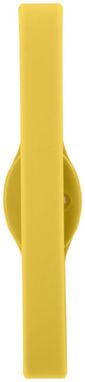 Силіконовий браслет з багатобарвним ліхтариком, колір жовтий - 10428405- Фото №5