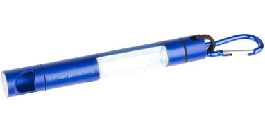Міні ліхтарик з відкривачкою, колір синій - 10430002- Фото №2