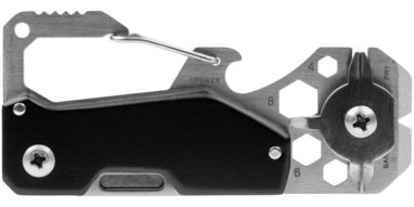 Багатофункціональний інструмент Teron, колір суцільний чорний, срібний - 10430400- Фото №2