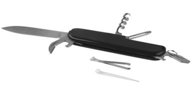 Карманный 9-ти функциональный нож Emmy, цвет сплошной черный - 10448600- Фото №1