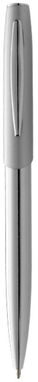 Шариковая ручка Geneva, цвет серебряный - 10601200- Фото №4
