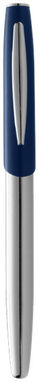 Ручка-роллер Geneva, цвет серебряный, синий - 10601401- Фото №1