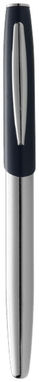 Ручка-роллер Geneva, цвет серебряный, синий - 10601401- Фото №4