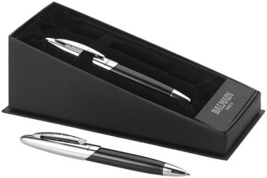 Подарунковий набір ручок, колір суцільний чорний, срібний - 10603200- Фото №1