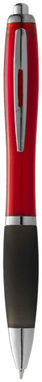 Шариковая ручка Nash, цвет красный, сплошной черный - 10608500- Фото №1