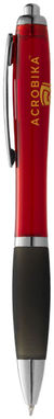 Шариковая ручка Nash, цвет красный, сплошной черный - 10608500- Фото №2