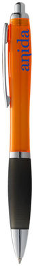 Шариковая ручка Nash, цвет оранжевый, сплошной черный - 10608502- Фото №2