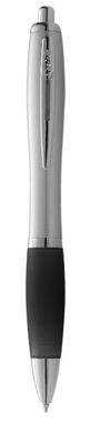 Шариковая ручка Nash, цвет серебряный, сплошной черный - 10608503- Фото №3
